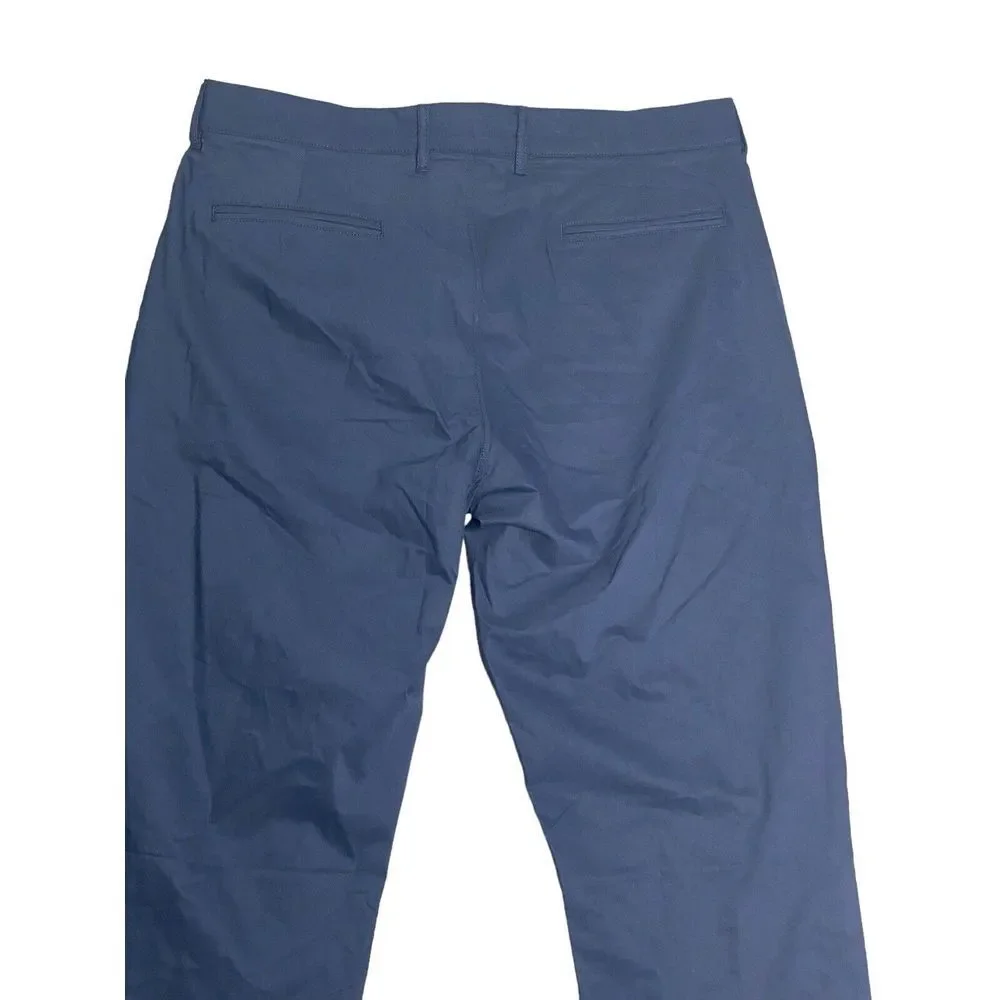 J.CREW Mens 1040 Athletic Tapered-fit‎ tech Pant in Navy Size 34/36